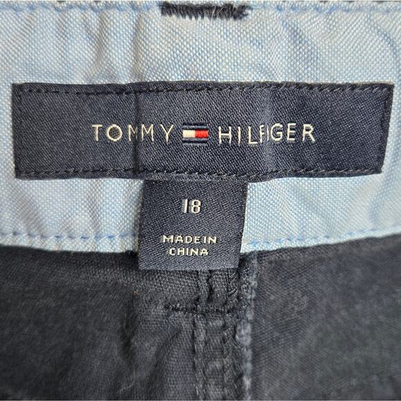 TOMMY HILFIGER Youth Navy Blue Pants Size 18 w/ Adjustable Elastic Button Waist - Picture 5 of 8